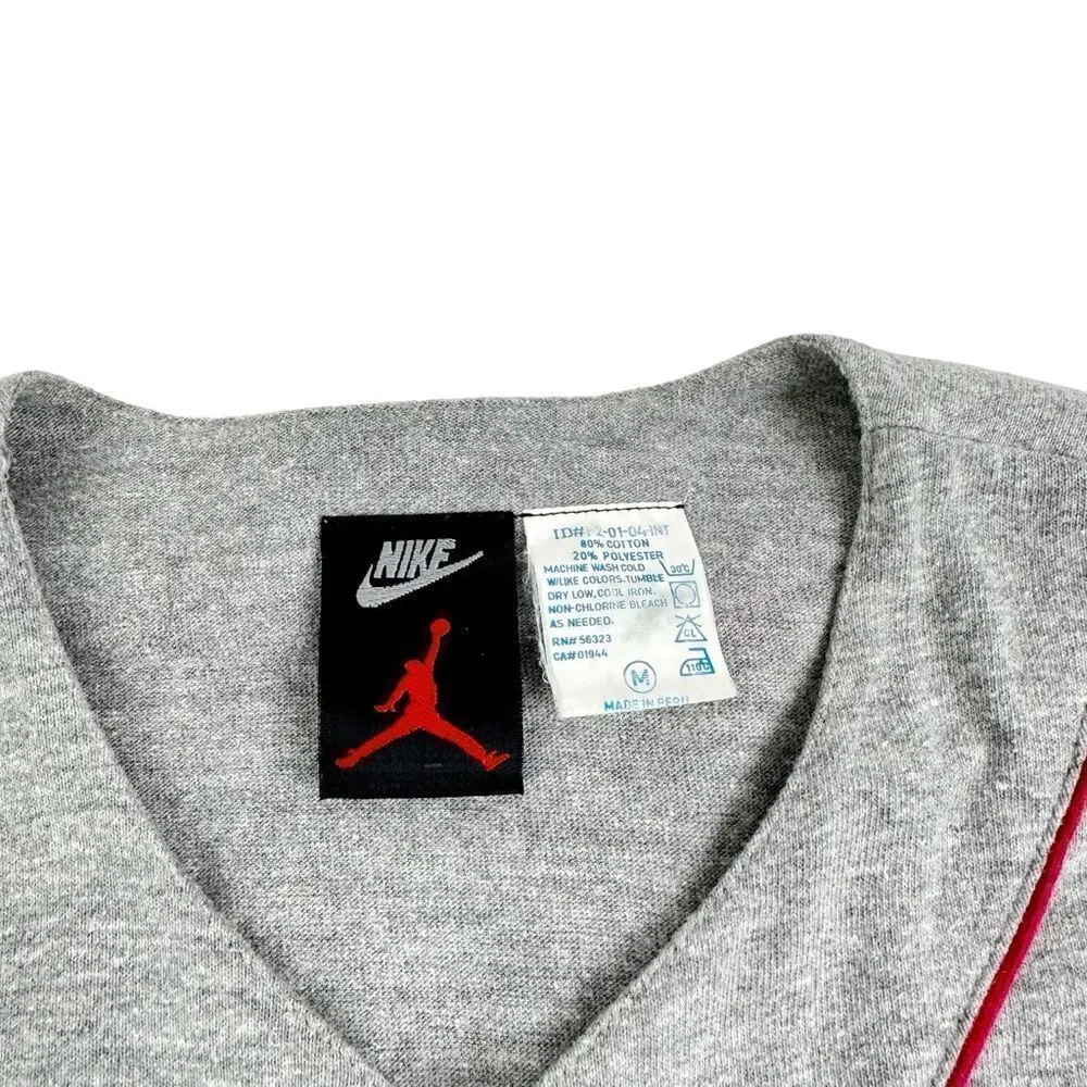 Vintage 90s Nike Air Jordan Baseball Jersey Mens M/L Gray